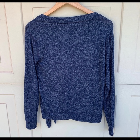 Jcrew factory marled blue size tie LS tee size XS - Picture 2 of 6